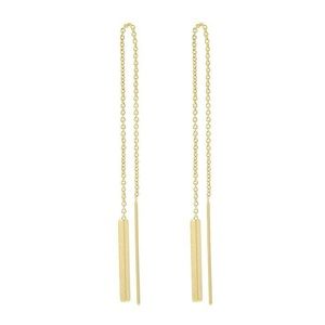 Madewell gold plated threader earrings